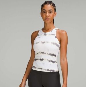 Lululemon Athletica Align Black and White Tie-Dye Tank Top
